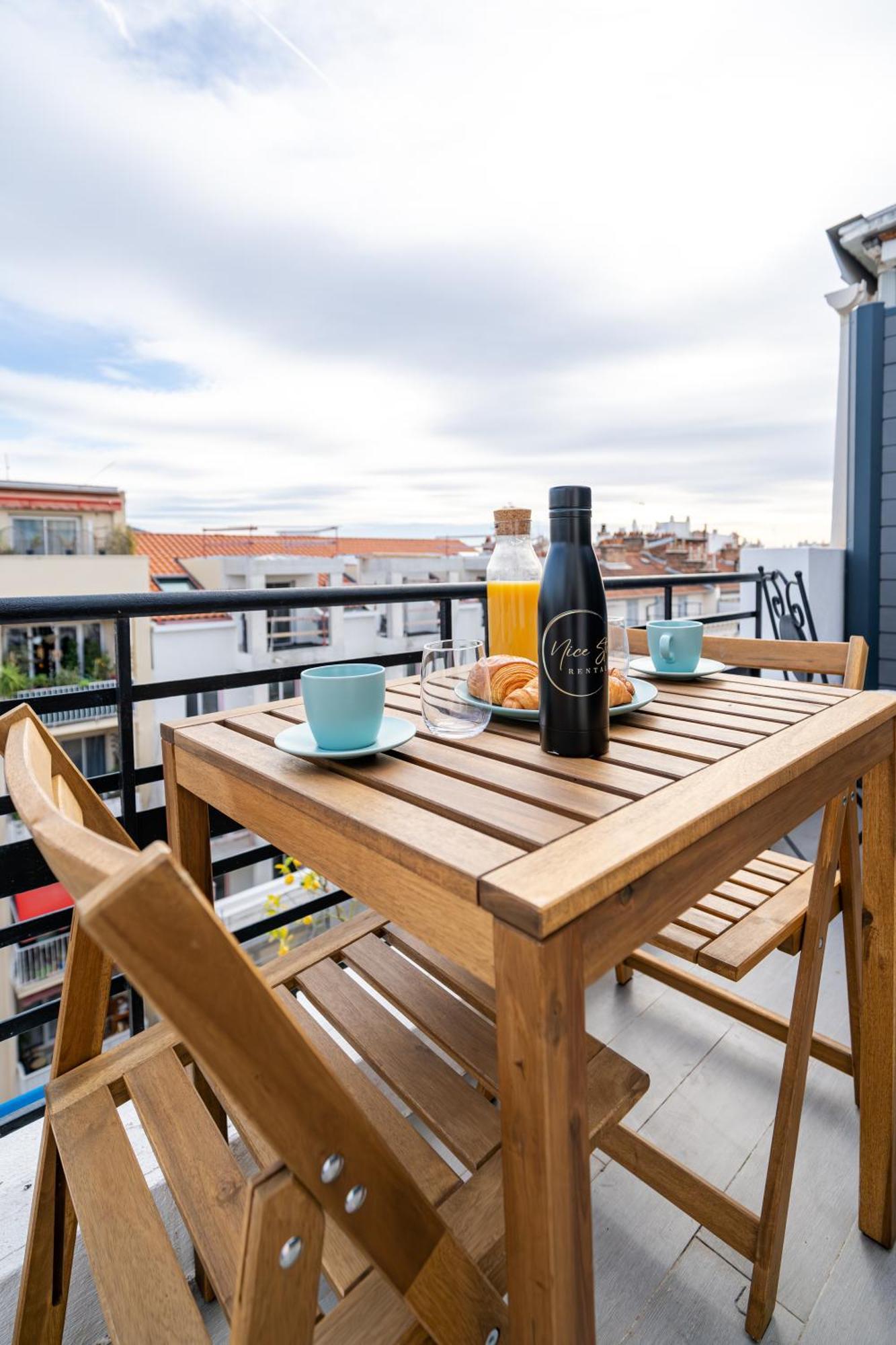 Top Floor Terrace - Dernier Etage Terrasse Cosy 니스 외부 사진